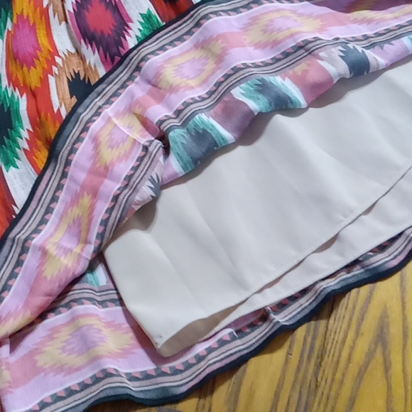 ALICE + OLIVIA Womens 2 Dress Used Preowned Casual Multicolor SMOCKED V NECK yy - Picture 8 of 13